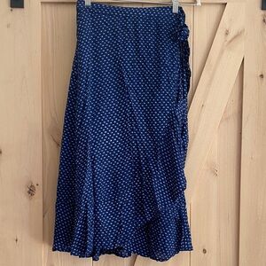 LUCKY BRAND Floral Wrap Skirt (M) **flaw**
